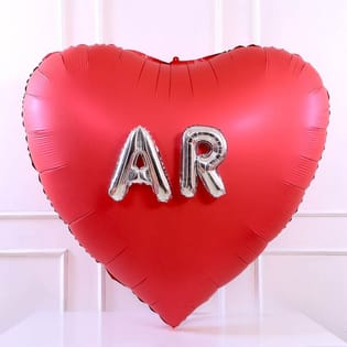 Golden Love Heart Balloons