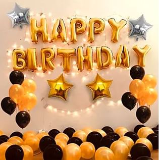 Golden N Black Bday Surprise