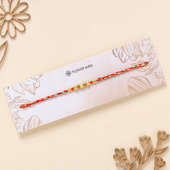 Golden Bead and Pearl Thread Rakhi