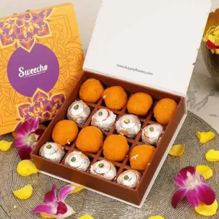 Golden N Silver Laddoos Festive Hamper