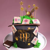 Golden Snitch Harry Potter Cake
