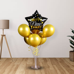 Golden Starry New Year Decor