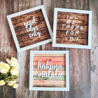Good Words Only Decor Frames