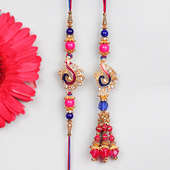 Buy Gorgeous Peacock Rakhi for Bhaiya Bhabhi | Floweraura.com