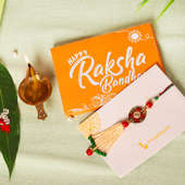 Rakhi Card in Designer Lumba Rakhi - Online Rakhi Gifts for Bhaiya Bhabhi