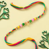 Gorgeous Multicolour Pearl Rakhi