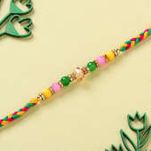 Gorgeous Multicolour Pearl Rakhi