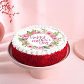 Happy Mother's Day Red Poster Cake