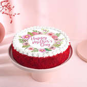 Happy Mother's Day Red Poster Cake