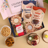 Gourmet Treats N Diya Set Diwali Hamper