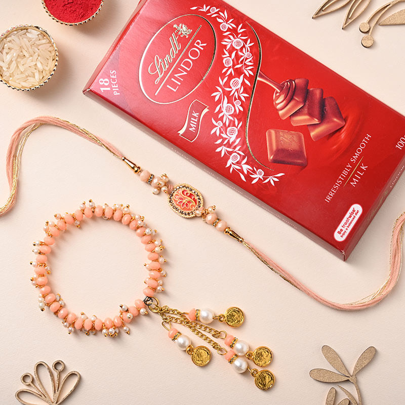 Graceful Bhai Bhabhi Rakhi And Chocolate