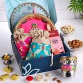 Graceful Pink Karwa Chauth Hamper