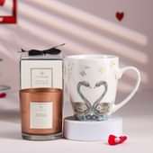 Graceful Swan Mug N Scented Candle