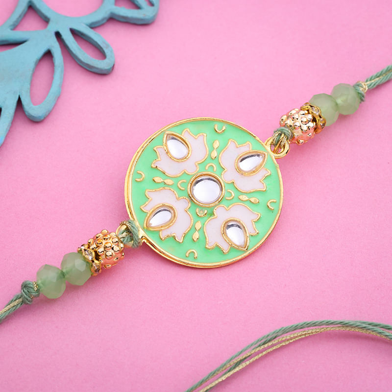 Graciously Green Rakhi