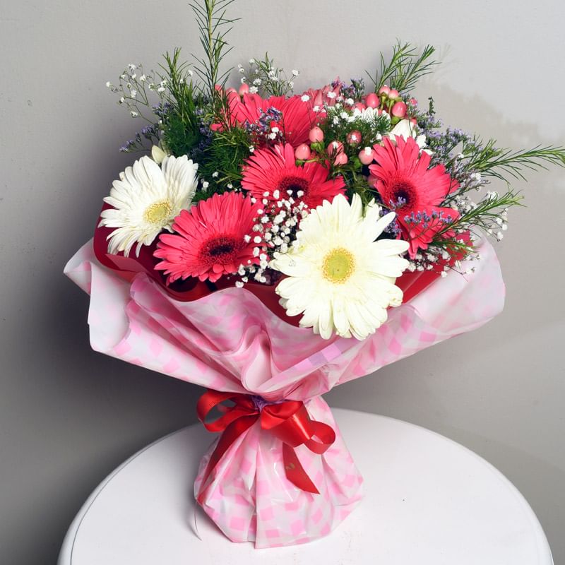 Fresh Gerberas Flower Bouquet