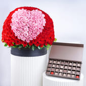 Grandeur Roses N Sweet Chocolates