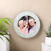 Custom Wall Clock for Grandparents