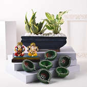 Green Diwali Plant Set