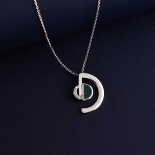 Green Onyx Sterling Silver Neckpiece
