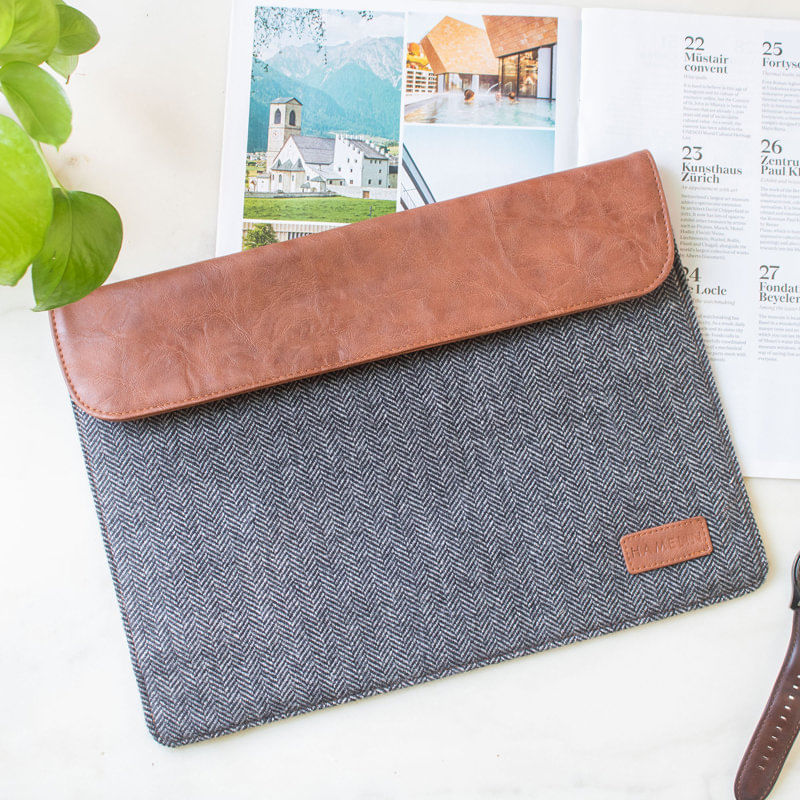 Grey N Tan MacBook Sleeve