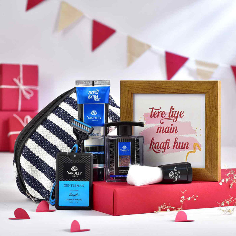 Grooming Gift Set With Heartfelt Frame