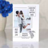 Grow Old With Me Personalised Anniversary Card