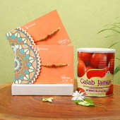 Gulab Jamun Rakhi Set : Raksha bandhan combo gifts for brother