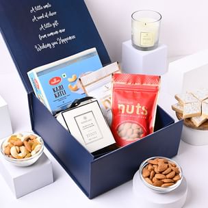 Haldirams Kaju Katli With Mix Nuts N Scented Candle