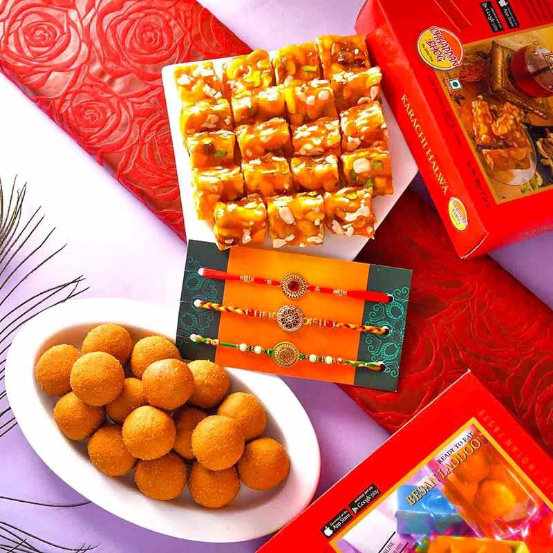 Halwa Laddoo Trio Set