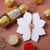 Hamsa Rakhi With Ferrero Rochers