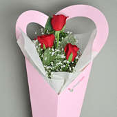 Hand Tied Rose Love - Buy Valentine Flowers