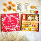 Handmade Chocolates With Rakhi N Dry Fruits