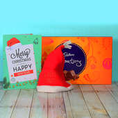 Santa Cap with Chocolates & Christmas Card