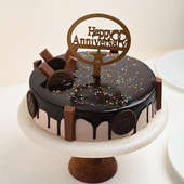 Order Anniversary Choco KitKat Cake Online