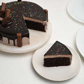 Sliced View of Choco KitKat Cake - Buy Online