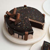 Cut View of Choco KitKat Cake - Delivery Online