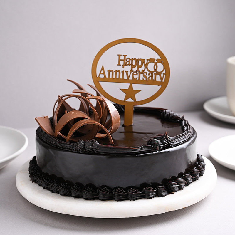 Happy Anniversary Truffle Cake