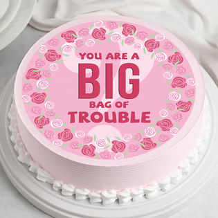 Happy Bday Cake For Trouble Makers