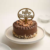Happy Birthday Nutty Chocolate Cake