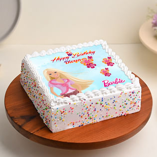 Happy Birthday Barbie Cake