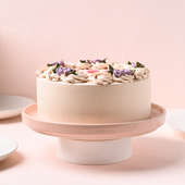 Happy Birthday Vanilla Cake - Top View