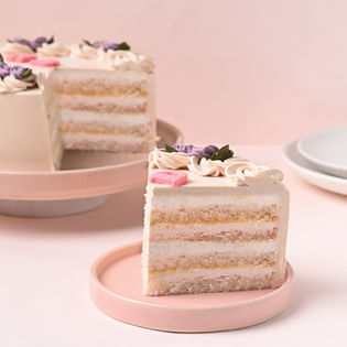 Buy Birthday Vanilla Cake Online - Slice