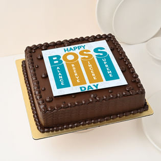 Happy Boss Day Scrumptious Chocolate Cake