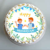 Happy Brothers Day Photo Cake