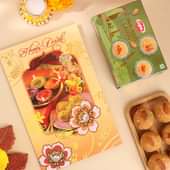 Happy Diwali Card With Ladoos