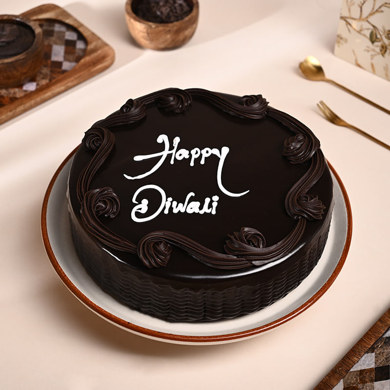 Happy Diwali Chocolate Cake