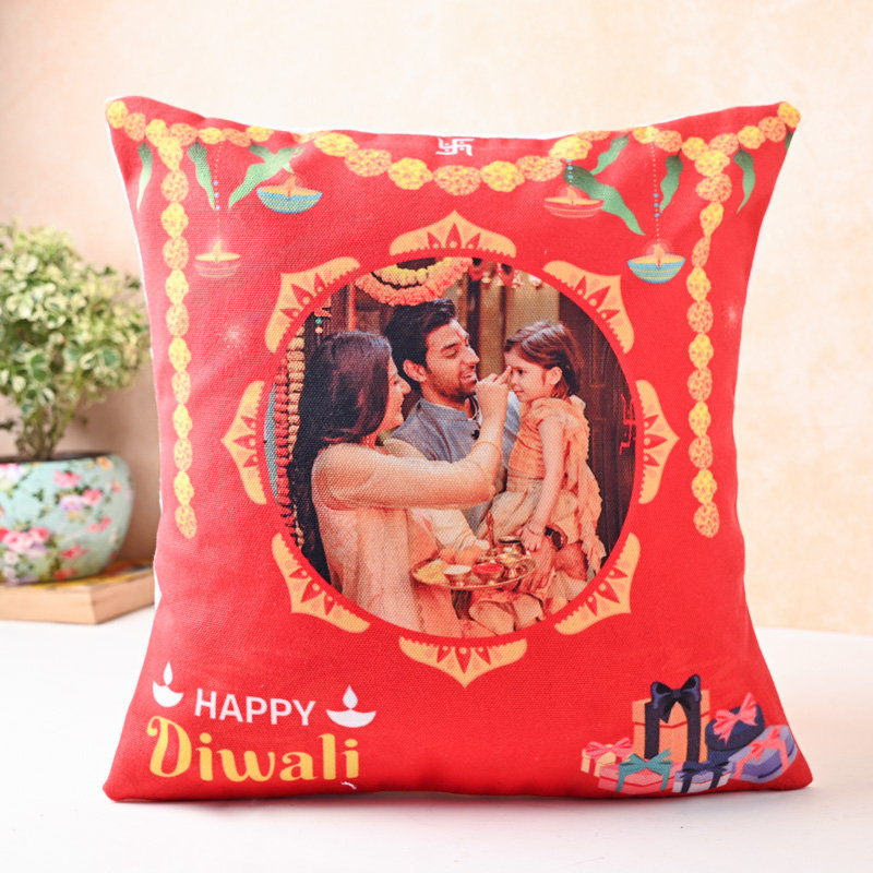 Happy Diwali Custom Cushion