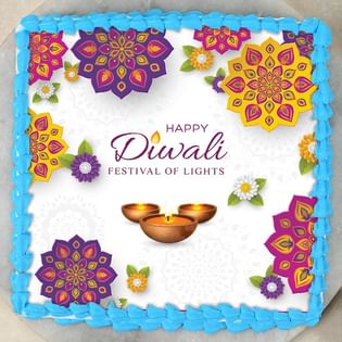 Happy Diwali Poster Cake