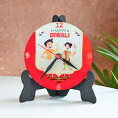 Happy Diwali Table Clock