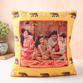 Happy Family Diwali Cushion